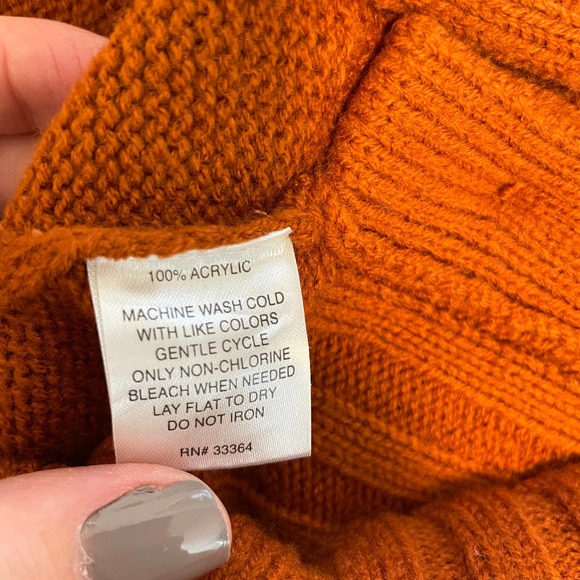 Energie Sleeveless Sweater Dress In Orange Size Medium NWT - Picture 9 of 10